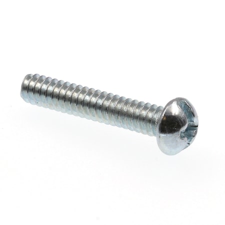 Prime-Line Machine Screw, Round, Phil/Sltd Comb Drive No. 6-32 X 3/4in Zinc Plated Steel 100PK 9003115